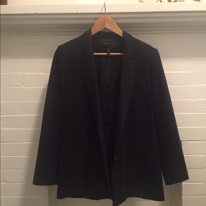 BCBG Black Cotton Blazer - Small
